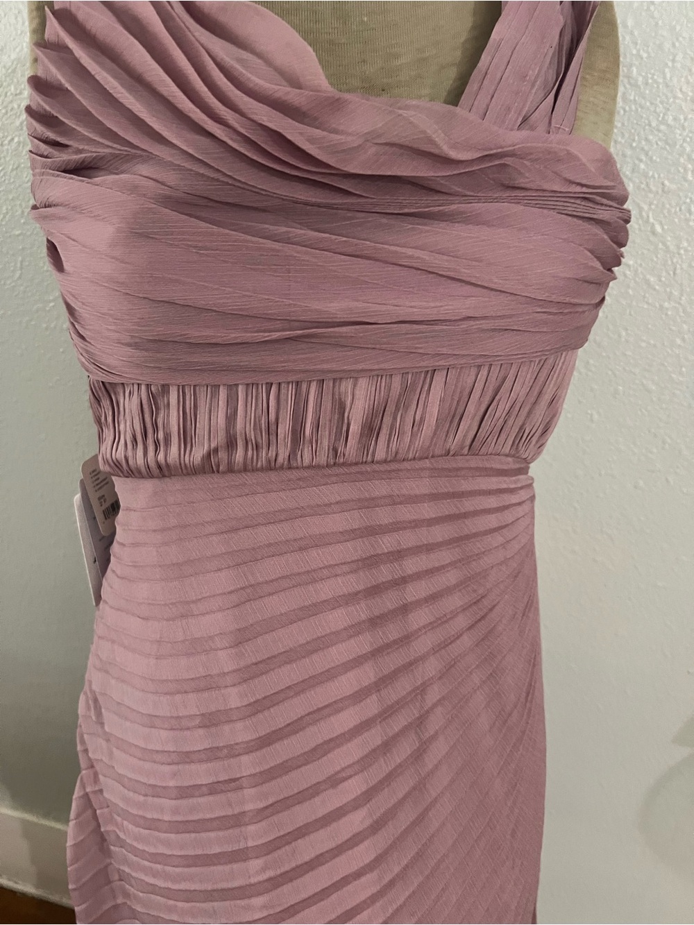 AMUR Joelle Pleated Drape Dress Size 2P 
Retails $649 NWT - Picture 5 of 10